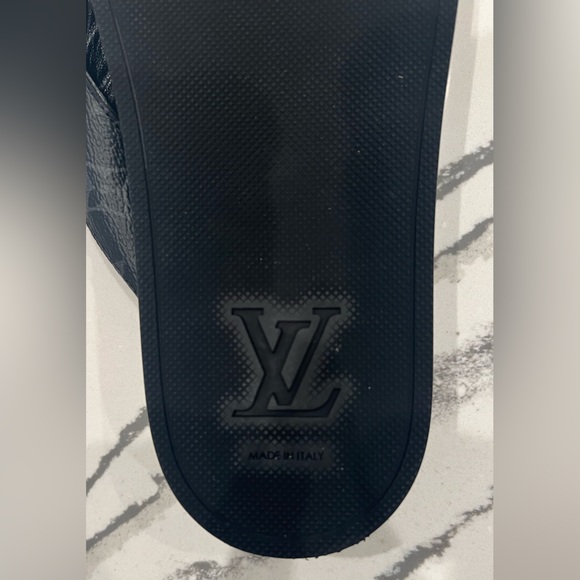 Monogram Eclipse Mens Mirabeau Thong Sandals Size 8.5 - Picture 5 of 7